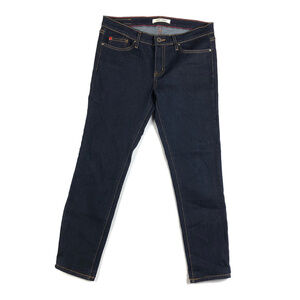 Angry Rabbit Dark Wash Mid Rise Crop Jeans / 27